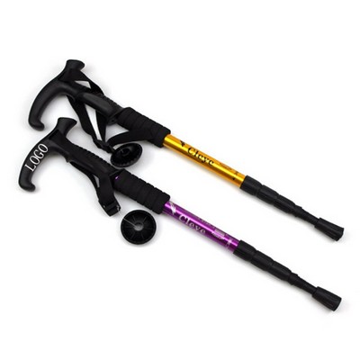 Telescoping Hiking Stick With L Handle