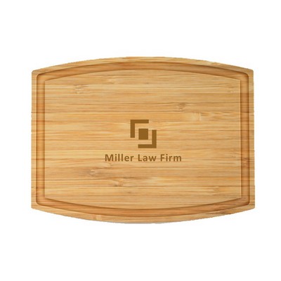 16" Rectangle Bamboo Cutting Board with Juice Groove