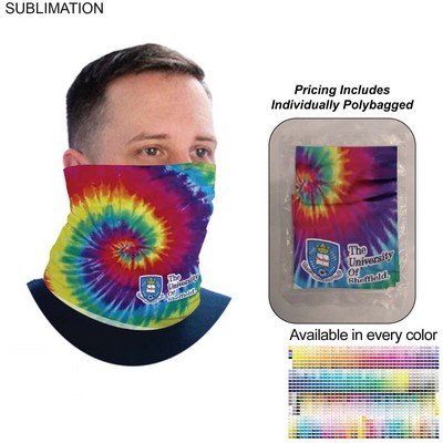 Individually Polybagged Sublimated BEST VALUE lightweight Seamless Neck Gaiter