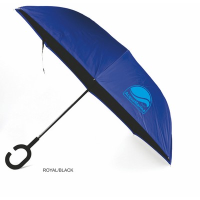 Double Layer Inverted Umbrella - 48" Arc - Manual Open, fashion colors