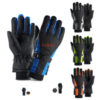 Winter Snowboarding Waterproof And Windproof Thermal Gloves