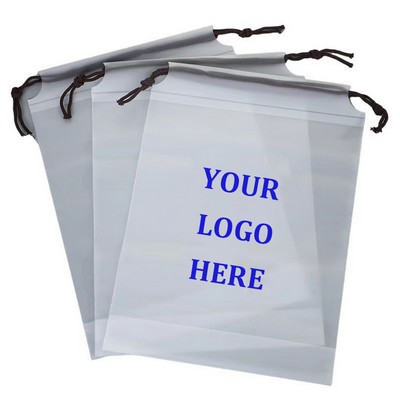 PE reusable promotional drawstring plastic bag