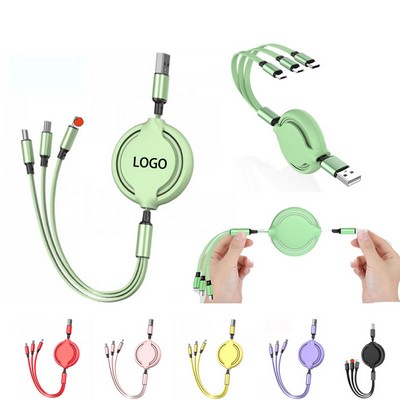 Retractable 3-In-1 Charging Cable