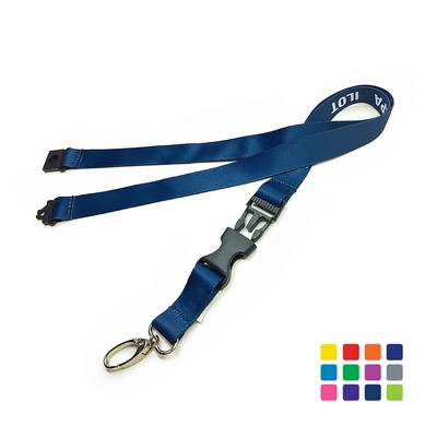 Custom Lanyard w/Oval Snap Hook & Safety Breakaway