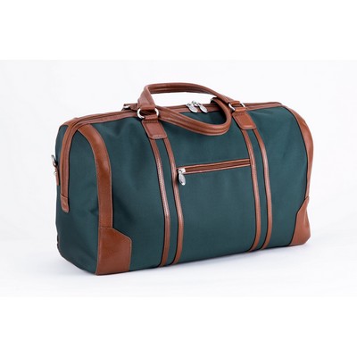 KINZIE 20" Nylon Two-Tone,Tablet Overnight Carry-All Duffel, McKleinUSA