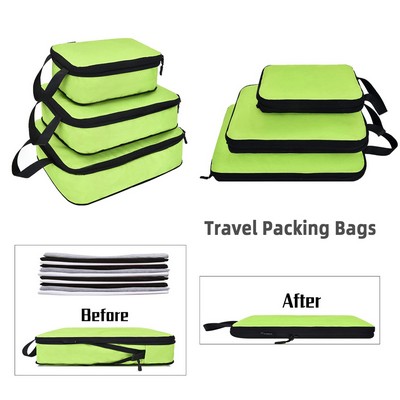 3 Pcs Compression Packing Cubes Bags Set