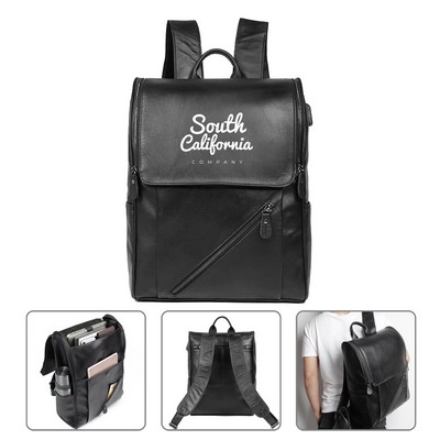 Genuine Leather Laptop Backpack