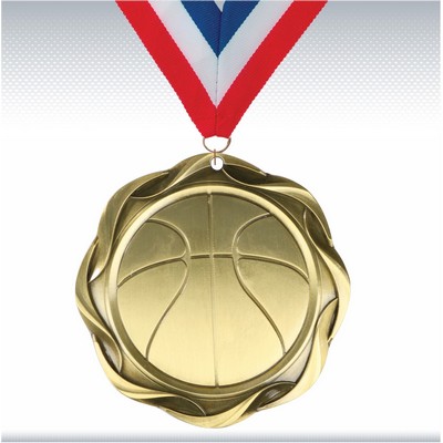 3" Gold Fusion Baseball Medal