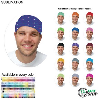 72 Hr Fast Ship - Team Building Sublimated Multifunction Tubular Headwear (Fandanna Bandanna)