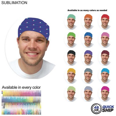 48 Hr Quick Ship - Team Building Sublimated Multifunction Tubular Headwear (Fandanna Bandanna)