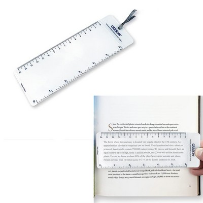 PVC Bookmark Magnifier With Silk Ribbon