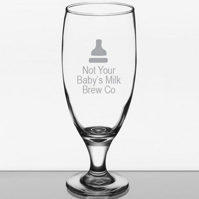 Deep Etched or Laser Engraved Libbey® 3804 Embassy 16 oz. Stemmed Pilsner Glass