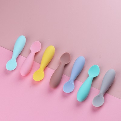 Baby Eating Training Silicone Spoon