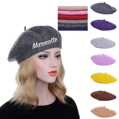 Wool French Beret Hat