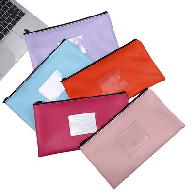 Bank Deposit Money Bags with Zipper