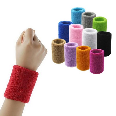 Comfortable Cotton Wrist Sweatband