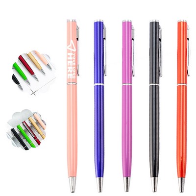 Twist Action Slim Metal Ball Pen