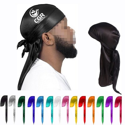 Satin Silky Durag Headwraps Dorag for Men Women