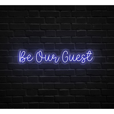 Be Our Guest Neon Sign (34 " x 6 ")