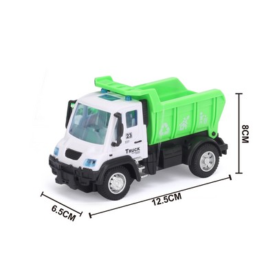 1:64 Pull Back Mini Car Toy Sanitation Truck