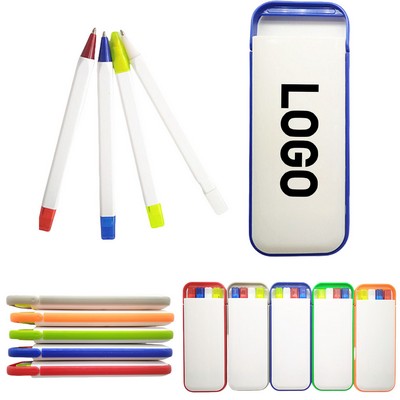 Rainbow Pen Pencil & Highlighter Set