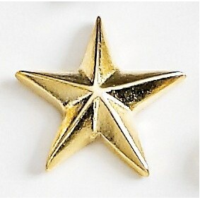 3D Star Marken Design Quick Ship Cast Lapel Pin (5/8")