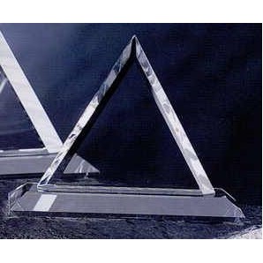 Crystal Triangle Award (13/16"x5 1/2"x5")