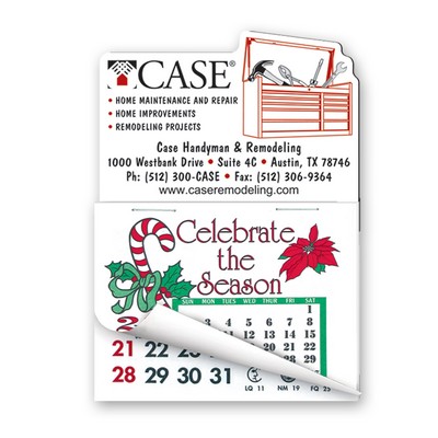 3" x 4 1/4" Calendar Pad Magnets Tool Box Shape W/Tear Away Calendar