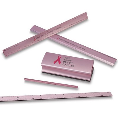 12" Breast Cancer Awareness Engineer Triangular Hollow Scale