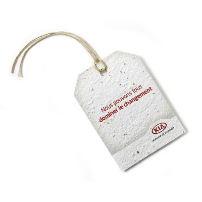 Seed Paper Product Tag, Circle