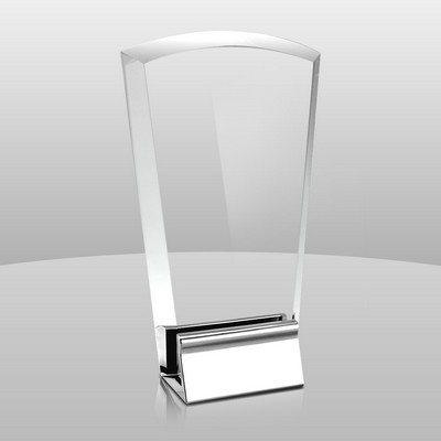 Chrome Metal Base Award (10 1/2"x5 1/2"x2")