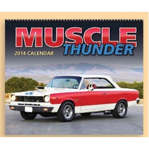 13 Month Spiral Bound Wall Calendar (Muscle Thunder)