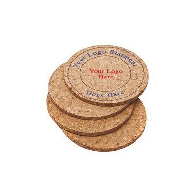 Round Cork Coaster