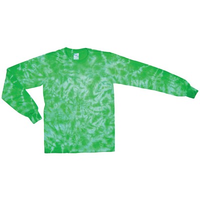 Kelly Green Crinkle Long Sleeve T-Shirt