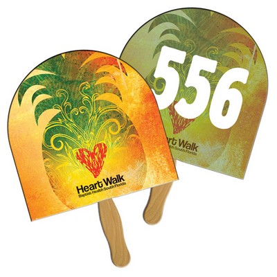 Archway Auction Sandwiched Hand Fan Full Color