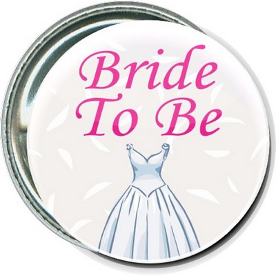 Event - Wedding, Bride To Be - 1 1/2 Inch Round Button