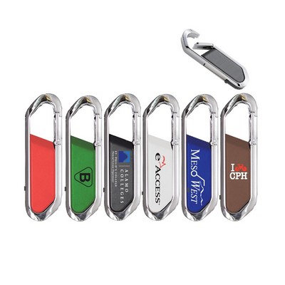 16GB Flipout Carabiner USB Flash Drive