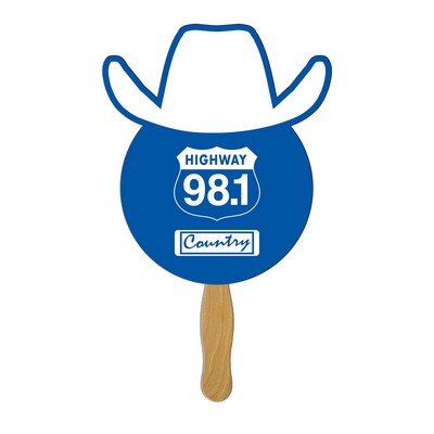 Cowboy Hand Fan Full Color (1 Side)