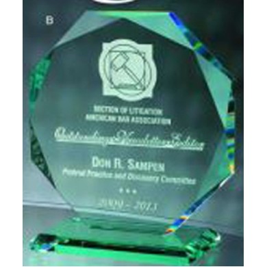 7" Faceted Octagon Award