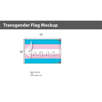 Transgender Deluxe Flag 10'X15'