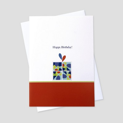 Colorful Birthday Present Birthday Greeting Card