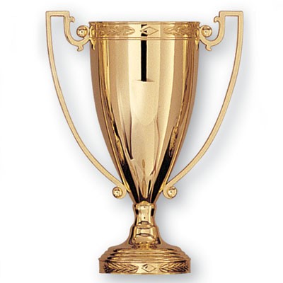 13" Die Cast Metal Trophy Cup