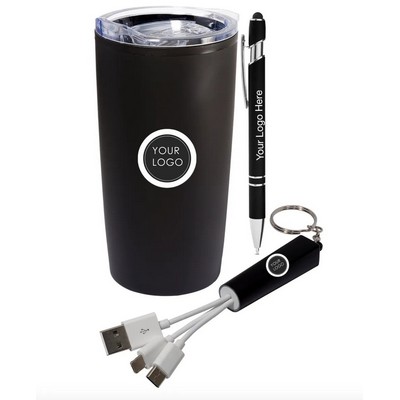 Employee Welcome Tumbler,Pen & Charging Cable