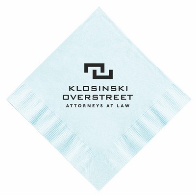 Pastel Blue 3 Ply Beverage Napkins