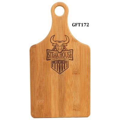 Bamboo Paddle Shaped Cutting Board, 13-1/2"x 7