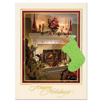 Plantable Stocking Holiday Home Card