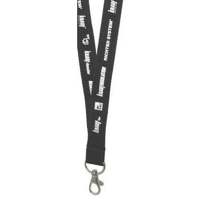 3/4" Wide Metallic Imprinted Lanyard (25mm)