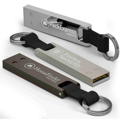 Iron Elegance Flash Drive Key Ring