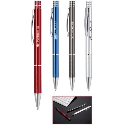 New Klavier-II Aluminum Ballpoint Pen w/Grid Etched Grip