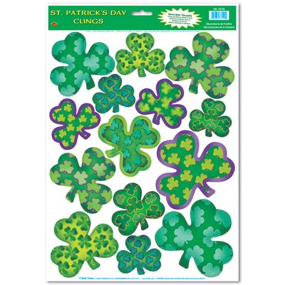 Irish Mood Shamrock Clings